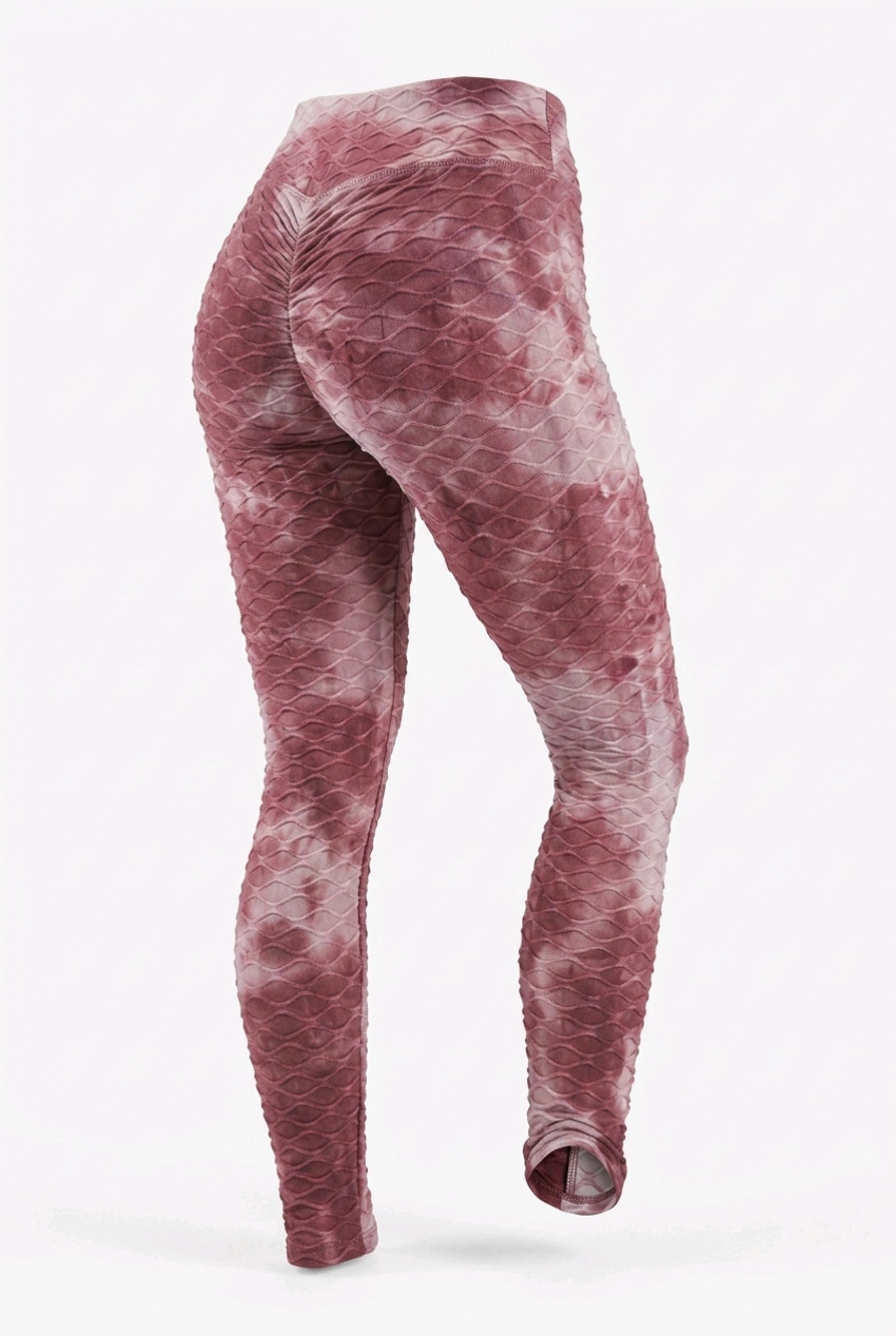 NWT No Comment High Waist Honeycomb Scrunch-butt Leggings size Medium